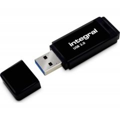 Integral USB 64GB Black, USB 3.0 with removable cap