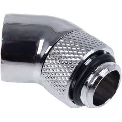 Alphacool Eiszapfen 45° angle adapter 1/4", chrome-plated - 17247