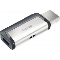 SanDisk 128GB pendrive  USB-A / USB-C Ultra Dual Drive Zibatmiņa