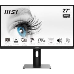 MSI PRO MP273QP computer monitor 68.6 cm (27") 2560 x 1440 pixels Wide Quad HD LED Black, Silver