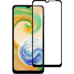 Fusion full glue 5D aizsargstikls pilnam ekrānam Samsung A047 Galaxy A04S melns Ekrānu aizsardzība