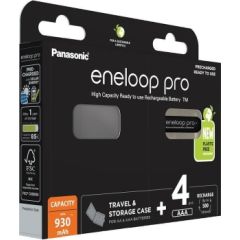 Panasonic Eneloop Pro Baterijas AAA 930mAh uzlādējamas 4.gab. + BOX