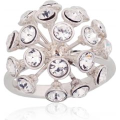 Серебряное кольцо #2101836_SV, Серебро 925°, Кристаллы, Размер: 18, 5 гр.