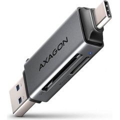Axagon CRE-DAC External, Type-C+Type-A 2-slot SD/microSD