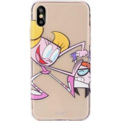 Cartoon Network Dexter Aizmugurējais Silikona Apvalks Priekš Apple iPhone XS Max Dexter with Dee Dee Neoriģinālie Maciņi