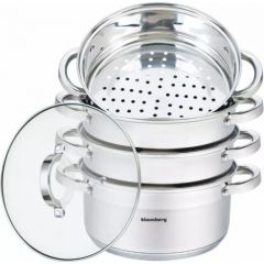 Tvaika katls, tērauds, komplekts 5 gab., Ø22cm, 4L, Klausberg Katli