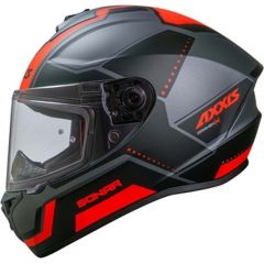 Axxis Helmets, S.a CASCO AXXIS FF112C DRAKEN S SONAR B5 ROJO FLUOR MATE S