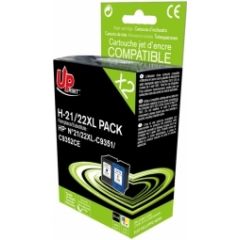 Tintes kārtridžs UPrint HP 21/22XL Multipaka Tintes printeru izejmateriāli