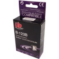 Tintes kārtridžs UPrint Brother LC123BK Black Tintes printeru izejmateriāli