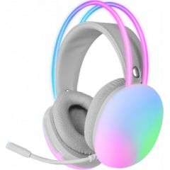 Mars Gaming MH-GLOW RGB Chroma Flow spēļu austiņas 3,5 mm / USB Austiņas