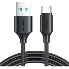 Cable to USB-A / Type-C / 3A / 1m Joyroom S-UC027A9 (black) Data USB kabeļi