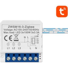 Smart Switch Module ZigBee Avatto ZWSM16-W3 TUYA