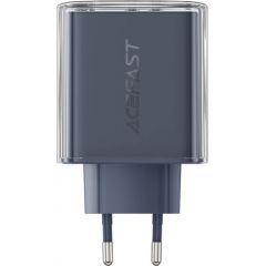 Wall charger Acefast A45, 2x USB-C, 1xUSB-A, 65W PD (grey)