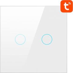 Smart Light Switch WiFi Avatto TS02-EU-W2 2 Way TUYA (white)