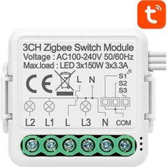Smart Switch Module ZigBee Avatto N-ZWSM01-3 TUYA