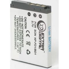 Extradigital Sony, battery NP-BD1, NP-FD1 Baterijas un akumulatori