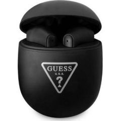 Bezvadu austiņas Guess Bluetooth GUTWST82TRK TWS +black Triangle Logo standard