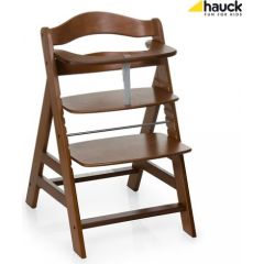 Hauck Alpha+ augstais krēsls, Walnut