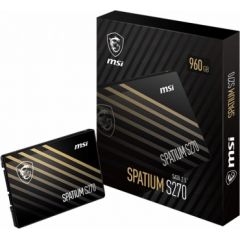 MSI SPATIUM S270 SATA 2.5 240GB internal solid state drive 2.5" Serial ATA III 3D NAND