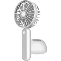Platinet rechargeable fan 1200mAh, white/grey (45246)