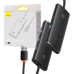 HUB  Adapter 4-Port USB Baseus OS-Lite 25cm (Black)
