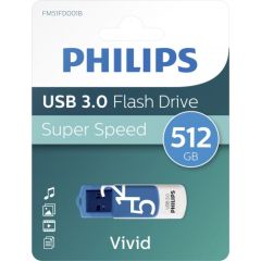 Pendrive Philips USB 3.0 512GB Vivid Edition Spring Blue