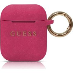 Guess GUACCSILGLFU Silikona Somiņa Austiņām Priekš Airpods Austiņas