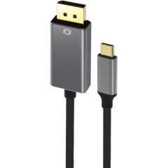 RoGer Кабель USB-C на DisplayPort 4K@60Hz / 1.8м / Серый