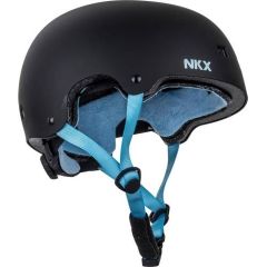 Aizsargķivere NKX Brain Saver Black Blue - M izmērs