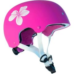 Aizsargķivere NKX Brain Saver pinkwhiteflower - L izmērs Velo ķiveres