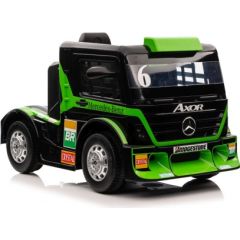 Lean Cars Viens elektroauto ar piekabi Mercedes-Benz Axor XMX622, zaļš