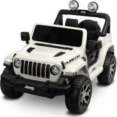 Vienvietīgs bērnu elektromobilis Toyz Jeep Rubicon, balts