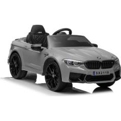 Lean Cars Vienvietīgs elektromobilis bērniem BMW M5, pelēks, lakots