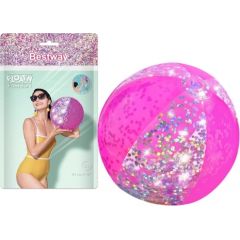 Beach Ball With Glitter Pink 41cm Bestway 31050