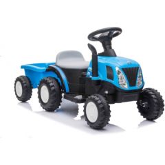 Vienvietīgs elektriskais traktors ar piekabi A009, zils