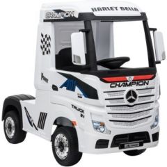 Lean Cars Mercedes Actros Electric Ride On Car White