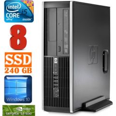 HP 8100 Elite SFF i5-650 8GB 240SSD GT1030 2GB DVD WIN10