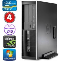 HP 8100 Elite SFF i5-750 4GB 240SSD GT1030 2GB DVD WIN7Pro