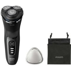 Philips Shaver Series 3000, Wet& Dry skuveklis (lādējams), melns - S3244/12