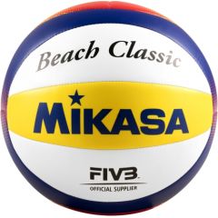 Piłka siatkowa plażowa Mikasa Beach Classic biało-żółto-niebieska BV552C-WYBR / 5
