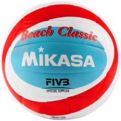 Piłka siatkowa plażowa Mikasa Beach Classic biało-czerwono-niebieska BV543C-VXB-RSB / 5