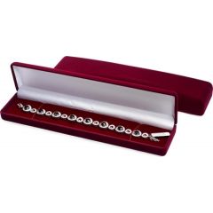 Davanu kārbiņa #7101010(DR), krāsa: Bordo Kārbiņas aproce, ķēdīte, pulkstenis