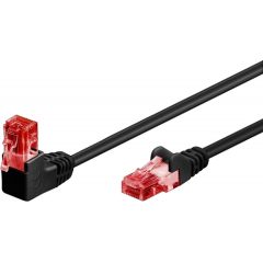 Goobay Patch Cable 51515 Cat 6, U/UTP, Black, 1 m