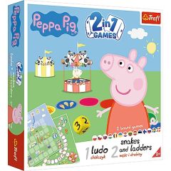 Unknown TREFL PEPPA PIG Boardgame 2 in 1 Peppa Pig Galda spēles