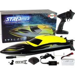 Import Leantoys Motorboat R/C 2.4G Yellow 35 KM/H