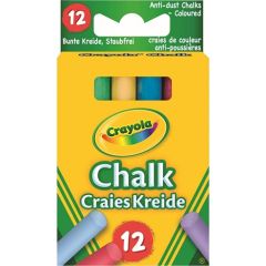 Crayola Kaļķa krītiņi krāsaini, 12 gb.