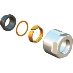 Skrūv. eirokon. piesl CU/karbona caurul. D15mm M22 Elektriskie dvieļu žāvētāji