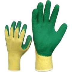 Cimdi adīti ar neslīd. lateksa pārkl.Grip  8.izm. Telpu tīrīšanas un uzkopšanas piederumi