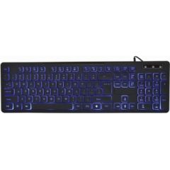 Klaviatūra Gembird 3-color Backlight Multimedia Keyboard