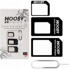 Noosy  Комплект адаптеров для SIM карт + Иголочка Черный